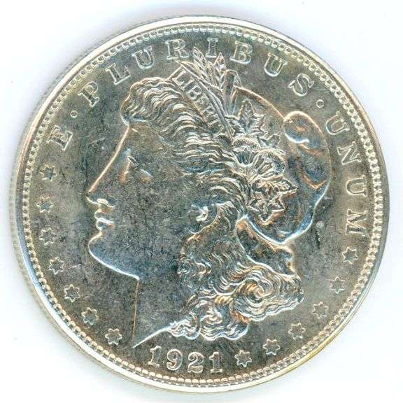 Uncirculated 1921-S Morgan Silver Dollar
