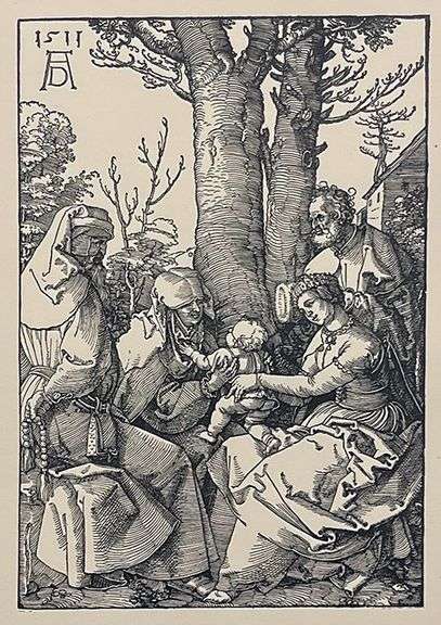 Extremely Rare Albrecht Durer Vintage Lithograph After a Woodcut Plate Circa 1946