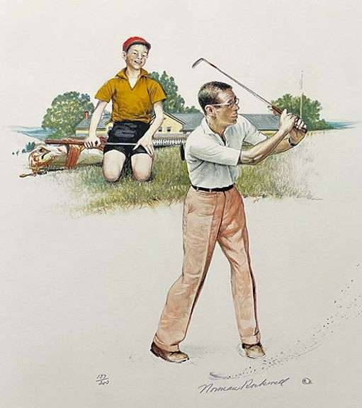 Extremely Rare and Collectable Hand Signed Norman Rockwell
