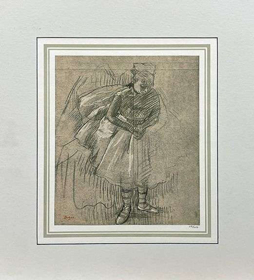 Extremely Rare and Collectible Antique Edgar Degas From Les Dessins de Degas Suite