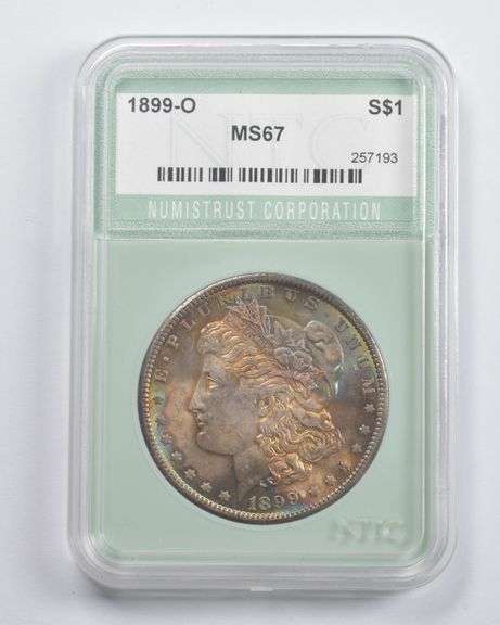 MS67 1899-O Morgan Silver Dollar NTC - Insane Color
