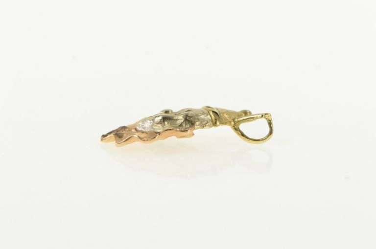 14K Yellow Gold Tri Tone Vintage Clown Circus Comedy Charm/Pendant