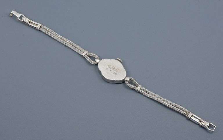 Dazzling Platinum & Diamond Women's Hamilton Watch