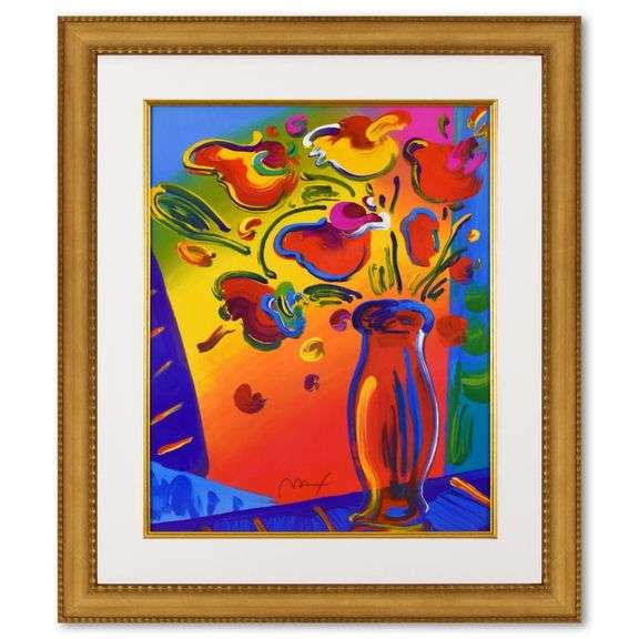 Vase of Flowers by Peter Max