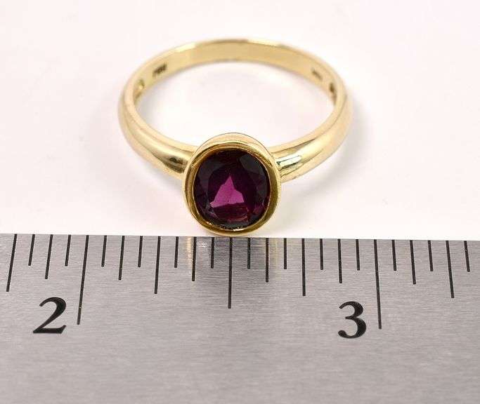 Adoring Rhodolite Garnet Ring In Yellow Gold