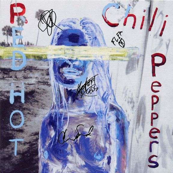 The Red Hot Chili Peppers Autographed Facsimile Record Album LP