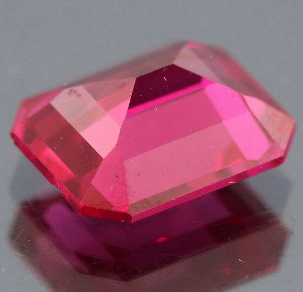 Awesome 5.12ct top red created Ruby