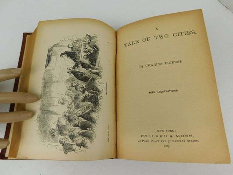 2 - 1889 Charles Dickens' Antique Books