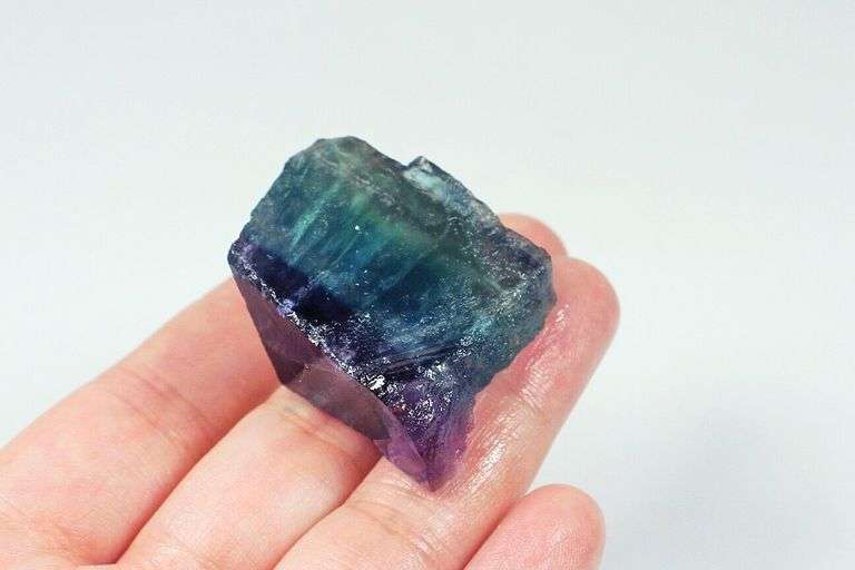 Glowing! 148ct Bi-color Fluorite chunk