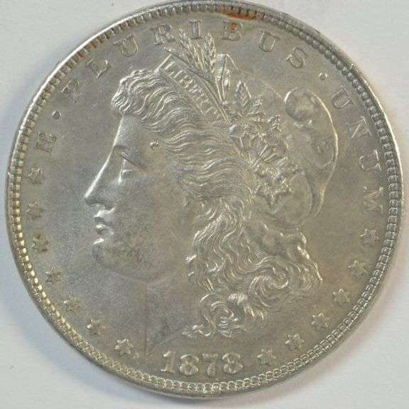 Nearly Gem BU 1878-P 7/8 Tail Feathers Morgan Silver Dollar