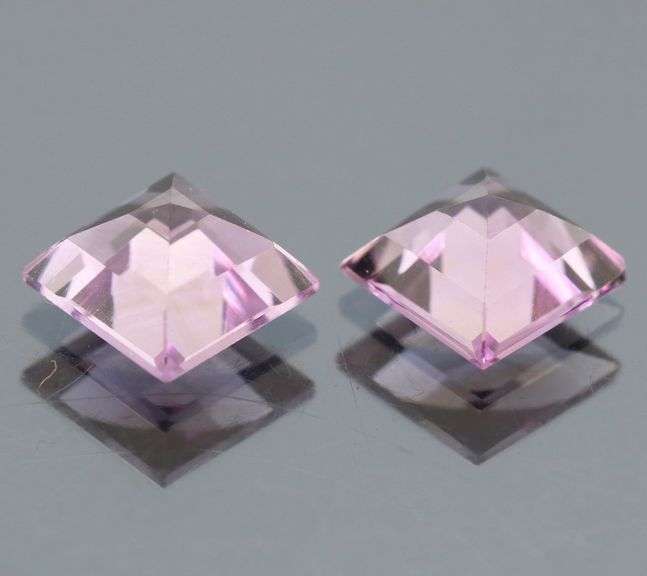 Excellent 4.51ct pink Amethyst pair