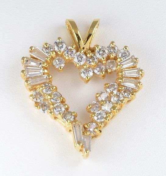 Exceptionally Nice 14k YG Diamond Heart