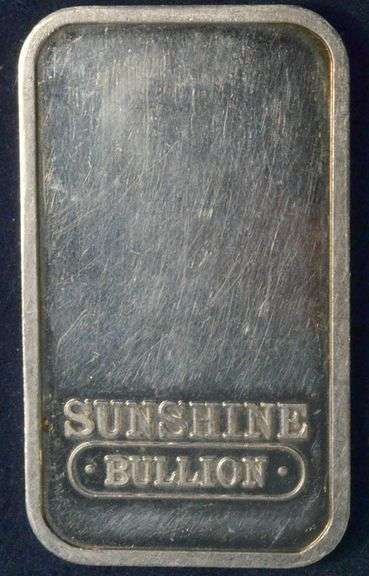 1 Ounce Sunshine Silver Bar