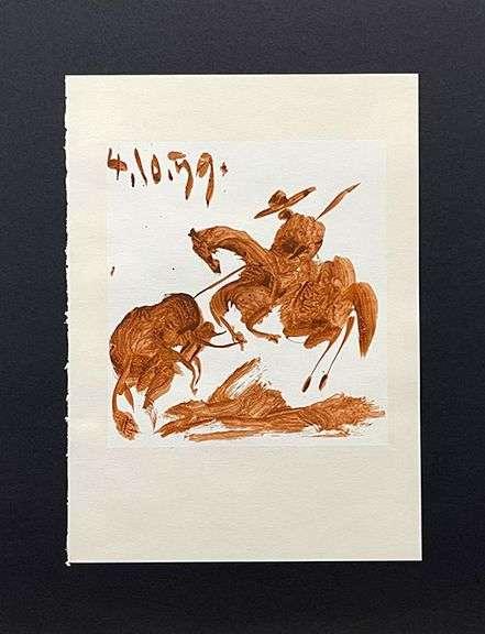Very Collectible Pablo Picasso Lithograph from Toros y Toreros Circa 1961