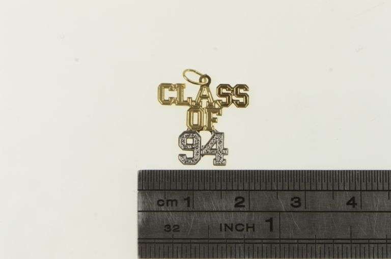 14K Yellow Gold Class of '94 Graduate Cut Out Alumni Charm/Pendant