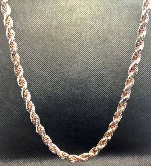 GORGEOUS 14K ROSE GOLD TWISTED LINK CHAIN