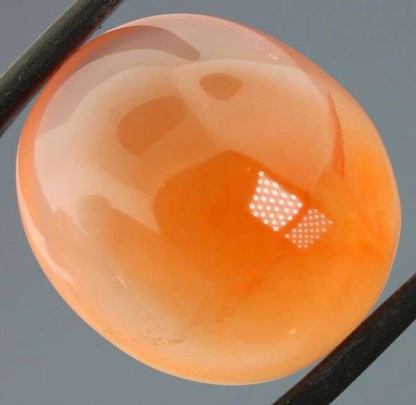 Dazzling 33.52ct orange Agate cabochon