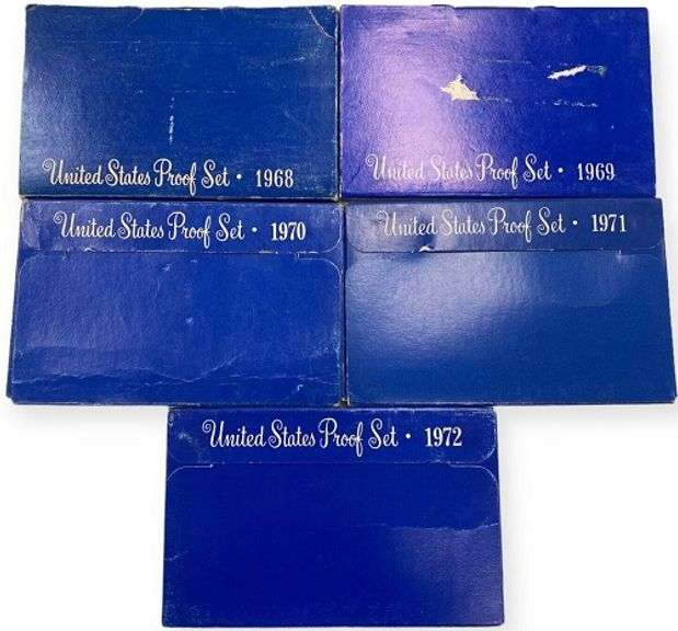 Massive Lot Of 26 Proof Sets/Dates From 1968 To 1998!