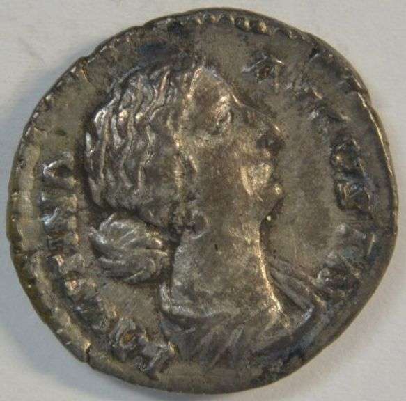 Nicer Faustina, Jr (wife of Marcus Aurelius) Roman Silver Denarius, 161 AD