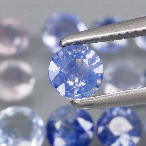 Heated only top blue 4.89ct Sapphire set