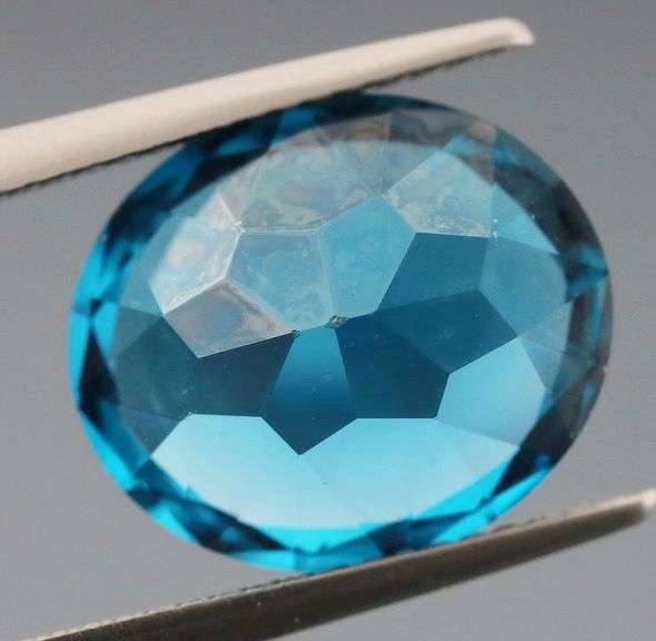 Huge! London blue 9.03ct Brazilian Topaz