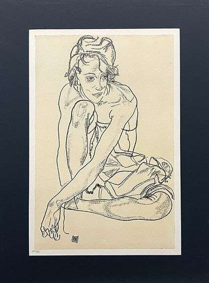 Extremely Collectible Egon Schiele Circa 1969