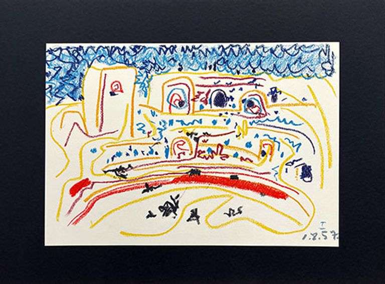 Very Collectible Pablo Picasso Lithograph from Toros y Toreros Circa 1961