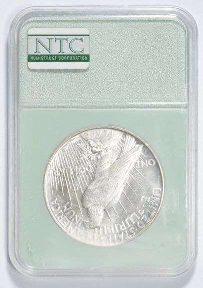 MS65 1922-D Peace Silver Dollar - Graded NTC