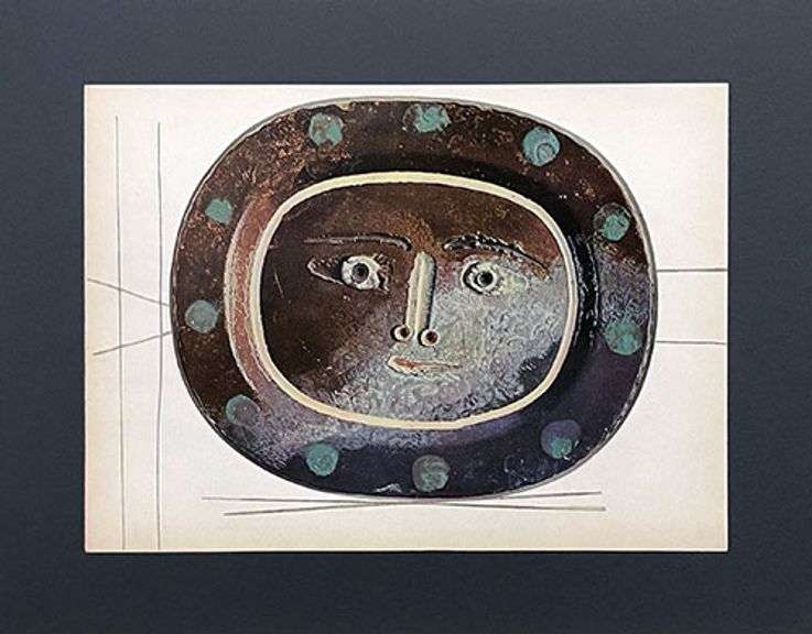 Very Rare Picasso Offset Lithograph in Gloss Coated from 1948