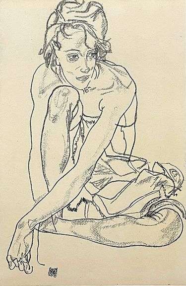 Extremely Collectible Egon Schiele Circa 1969