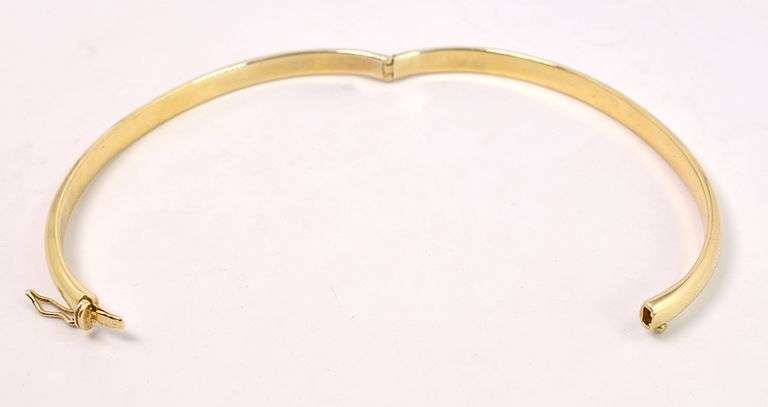 Vermeil Hinged Bracelet in Sterling Silver
