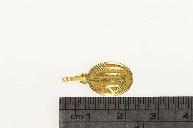 14K Yellow Gold Allahu Akbar Islamic Faith God is Great Charm/Pendant