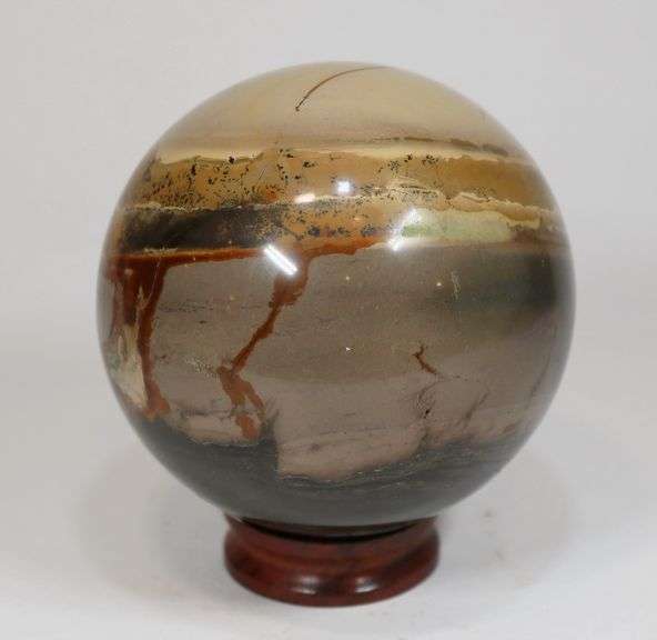 Elegant 3,245ct Picture Jasper sphere
