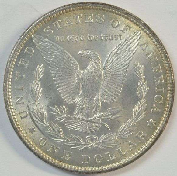 Original cream-white near Gem BU 1882-P Morgan Silver Dollar