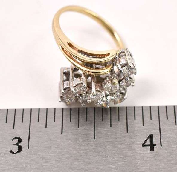 Lavish Diamond Ring in 14K Yellow Gold