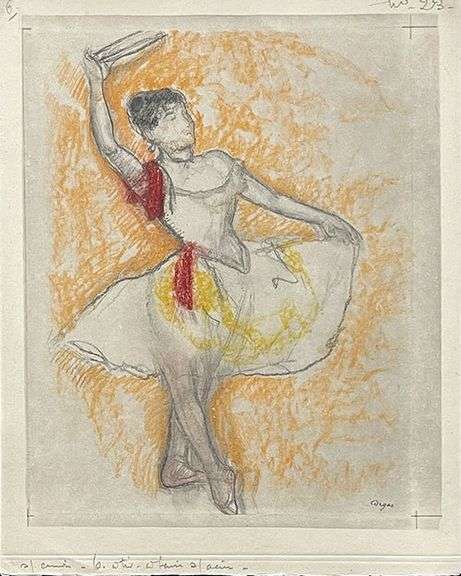 Extremely Collectible and Rare Degas Lithograph from Danse Dessin Suite Circa 1936