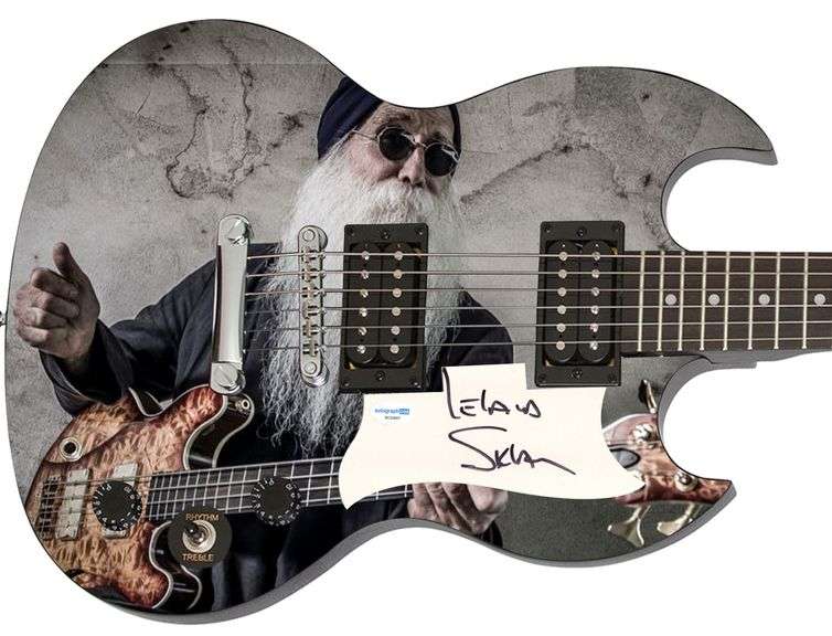 Leland Sklar Autographed Custom 1/1 Graphics Guitar Judas Priest ACOA
