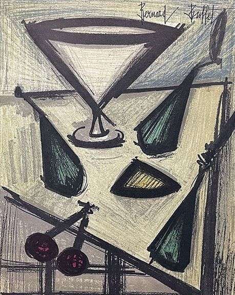 Vintage Limited Edition Bernard Buffet Lithograph Circa 1950's