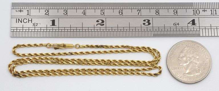 Always Useful 14k Rope Necklace