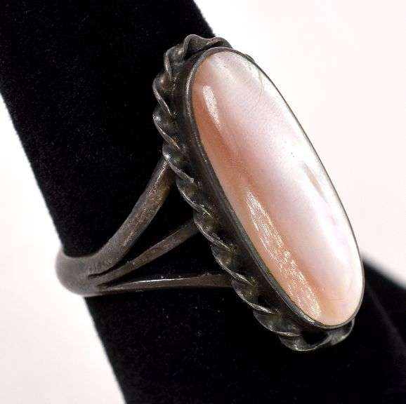Pink Gem Ring in Sterling Silver