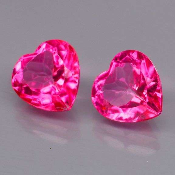 Lovely 6.25ct Brazilian pink Mystic Topaz pair!