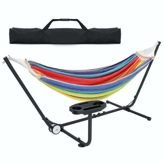 Portable 2-Person Hammock with Adjustable Stand