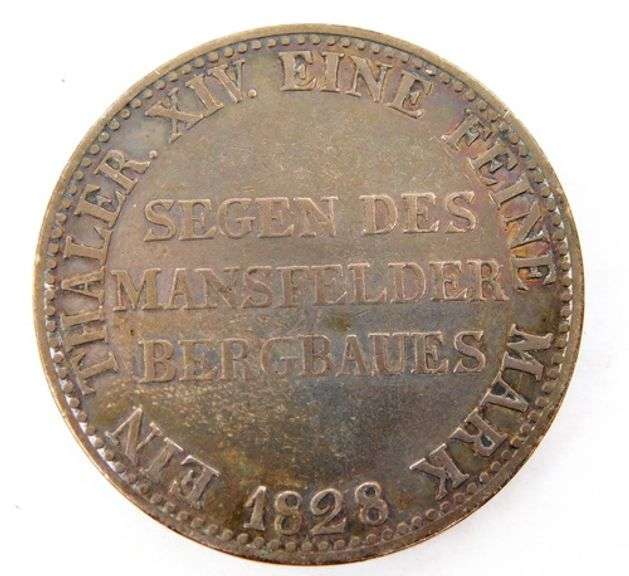 1828 A Thaler XIV Prussia Germany Coin