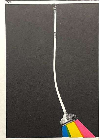 Collectible Vintage Lithograph from 'One Cent Life' Suite Circa 1964