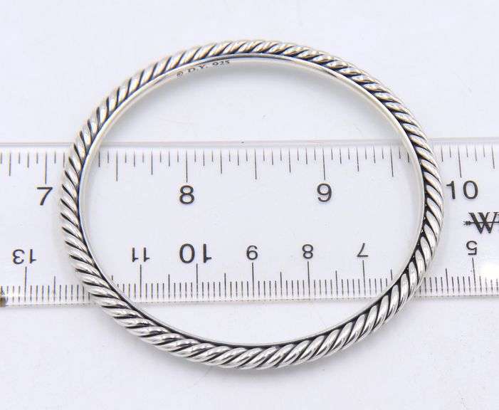 David Yurman 4mm Cable Bangle Bracelet in Sterling Silver