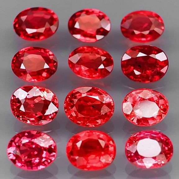 Brilliant 3.84ct fancy red orange Songean Sapphire set