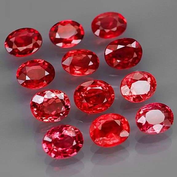 Brilliant 3.84ct fancy red orange Songean Sapphire set