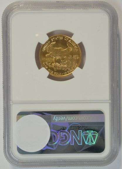 Ultra Rare near perfect 2001 $10 Gold Eagle. NGC MS68