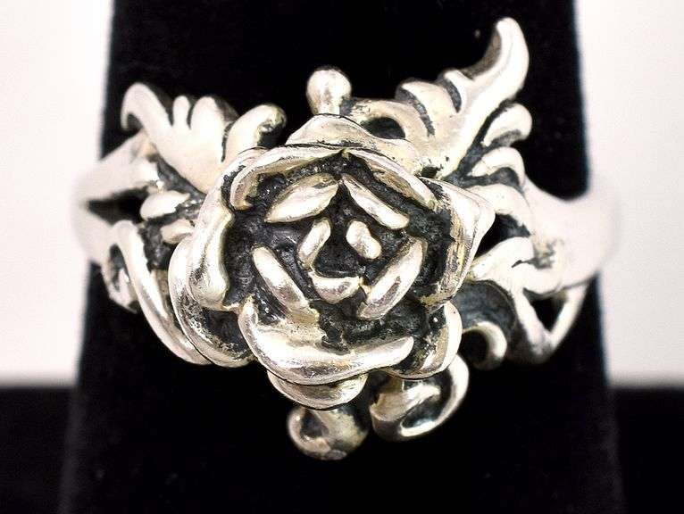 Rose Ring in Sterling Silver