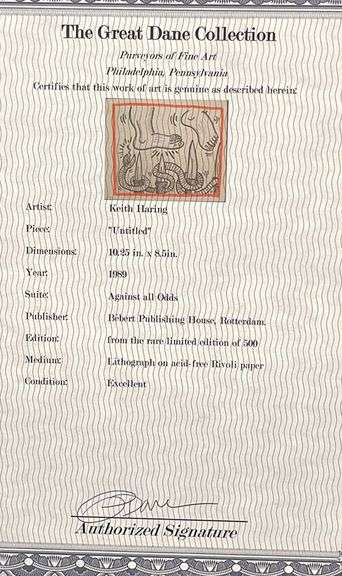 Very Collectable Limited Edition Keith Haring